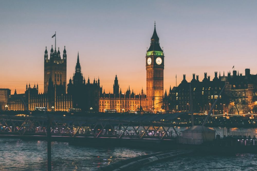 ロンドンの夕暮れ